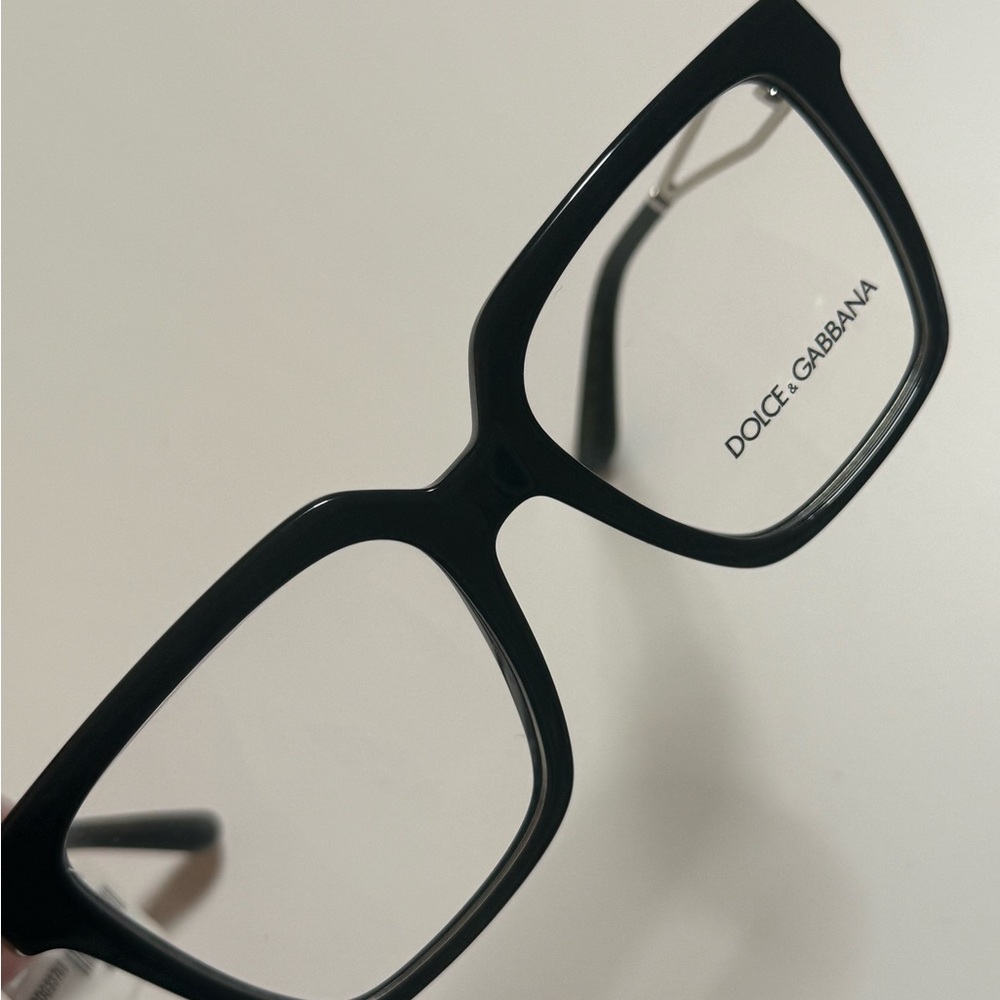 DOLCE & GABBANA Oversized Wayfayer with Silver Crystal Detail Eyewear